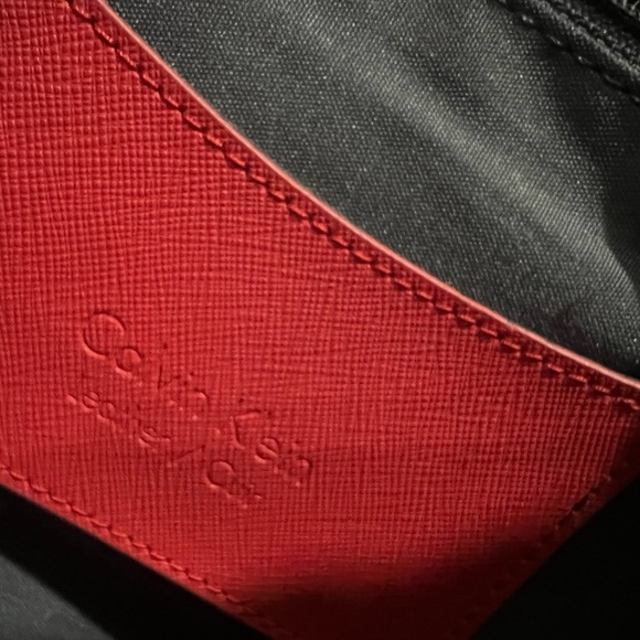 Calvin Klein Satchel/Top Handle Bag Red Bag - Picture 7 of 8